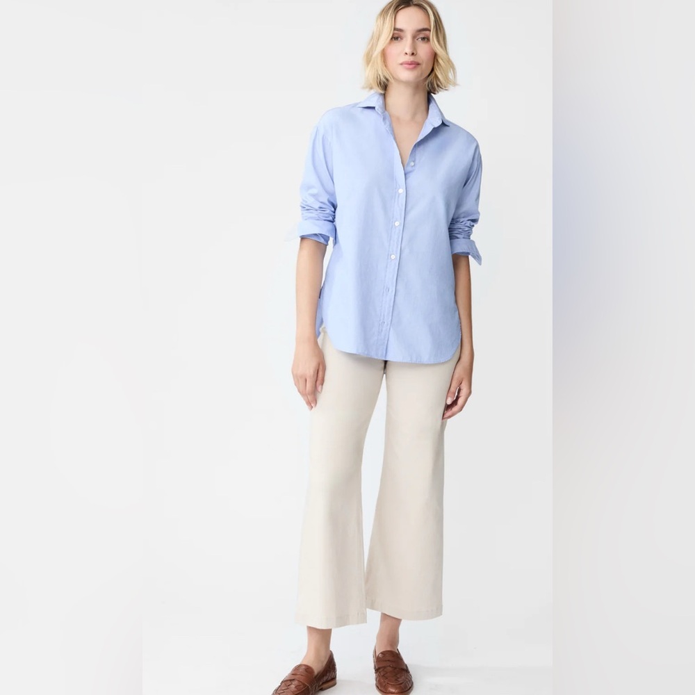 J. McLaughlin Blue Button-Up Shirt